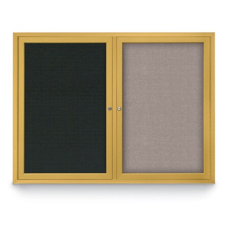 United Visual Products Corkboard, Cobalt/White, 72" X 36" UV407-WHITE-COBACC